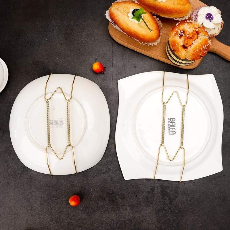 ieron 6Pcs Wall Plate Hanger Set, 4 Inches Dish Display