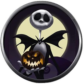 Nightmare Before Christmas Jack Skellington Pumpkin King 18MM - 20MM Snap Jewelry Charm