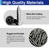 100 Pcs #8 x 2 Black Wood Screws, Pan Head