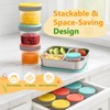 Tronco Glass Food Containers with Lids - Leak-Proof,Microwavable Small Glass