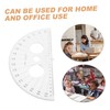 Operitacx 180 Degree Plastic Protractor Math Circle Drawing Tool School
