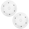 YSJCHEBS Pack of 2 Clear Turntable Plastic Turntable Item Storage