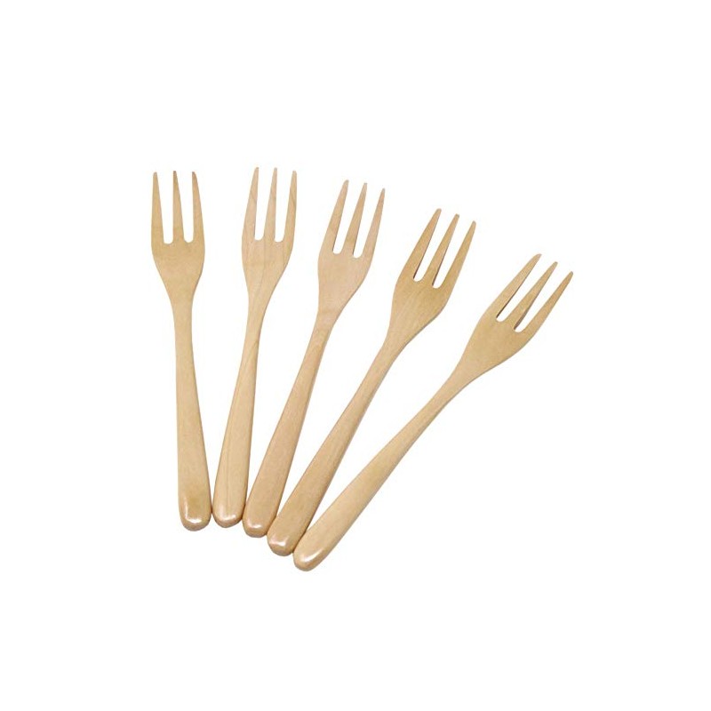 White House Wooden Pasta Forks, Set of 5, Length 193mm