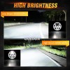 QULOOX Pair 7Inch Round LED Headlights Hi/Low Sealed Beam for