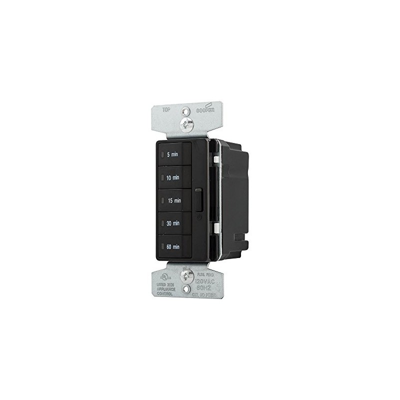 Eaton PT18M-BK 1800W 15 Amp 5-Button Minute Timer with Off