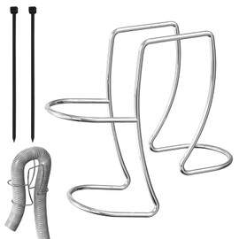 Washing Machine Drain Hose Holder, Adjustable Drain Hose Holder Clamp Hook 304 Stainless Steel Hose Guide Clip Fits All Drain Hose