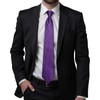 Hi-Tie Purple and Gold Extra Long Ties for Men 70