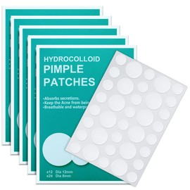 PICcircuit 180 Counts Pimple Patches for Face Hydrocolloid Acne Patches for face Invisible Zit Patches for Face Pimple Patch Acne Spot Treatment Patch Blemish Patches Cover Patches Stickers