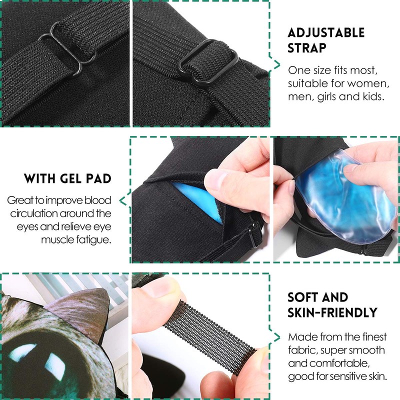 SUPVOX 3D Eye Mask Sleeping Mask with Cooling Pad Hot
