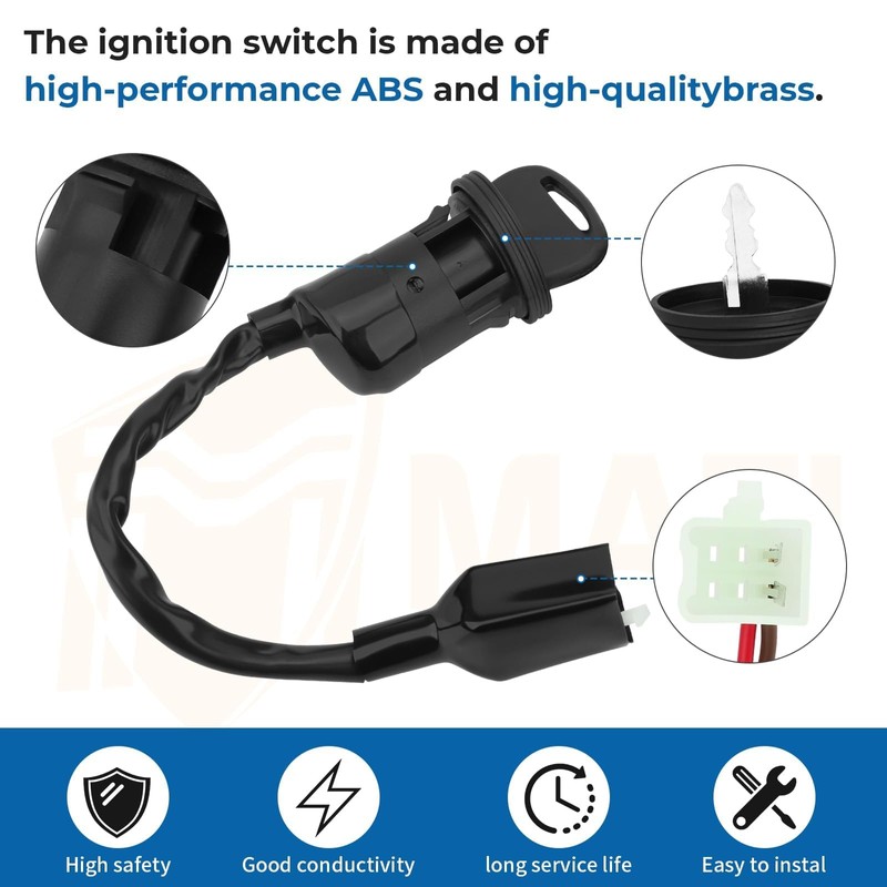 M MATI Ignition Key Switch Main Switch for Yamaha YFZ50