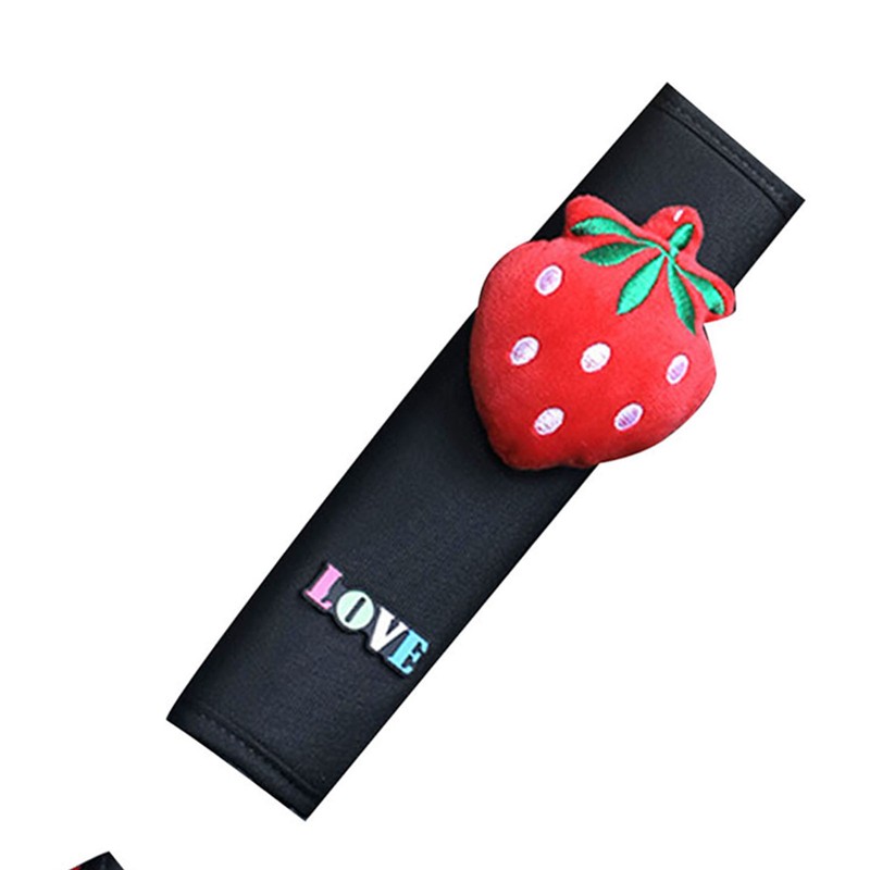 Car Seatbelt Cushion Pad Cute Soft Thick Polyester Kids Car