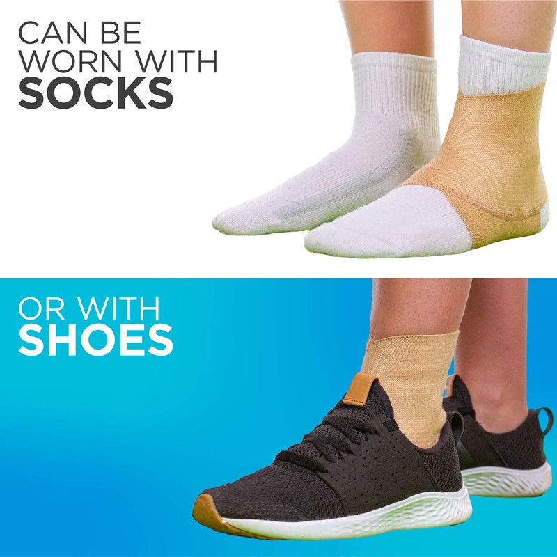 BraceAbility Kids Elastic Ankle Support | Youth Foot Sleeve Wrap
