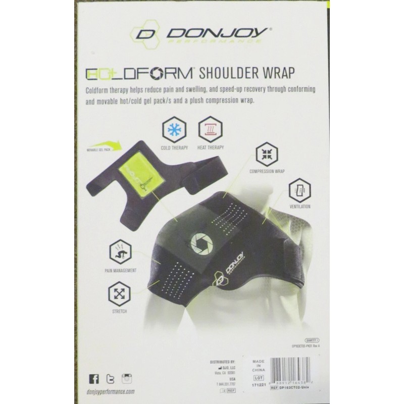 DonJoy Therapy Compressive Hot/Cold Shoulder Wrap + Gel Pack Donjoy