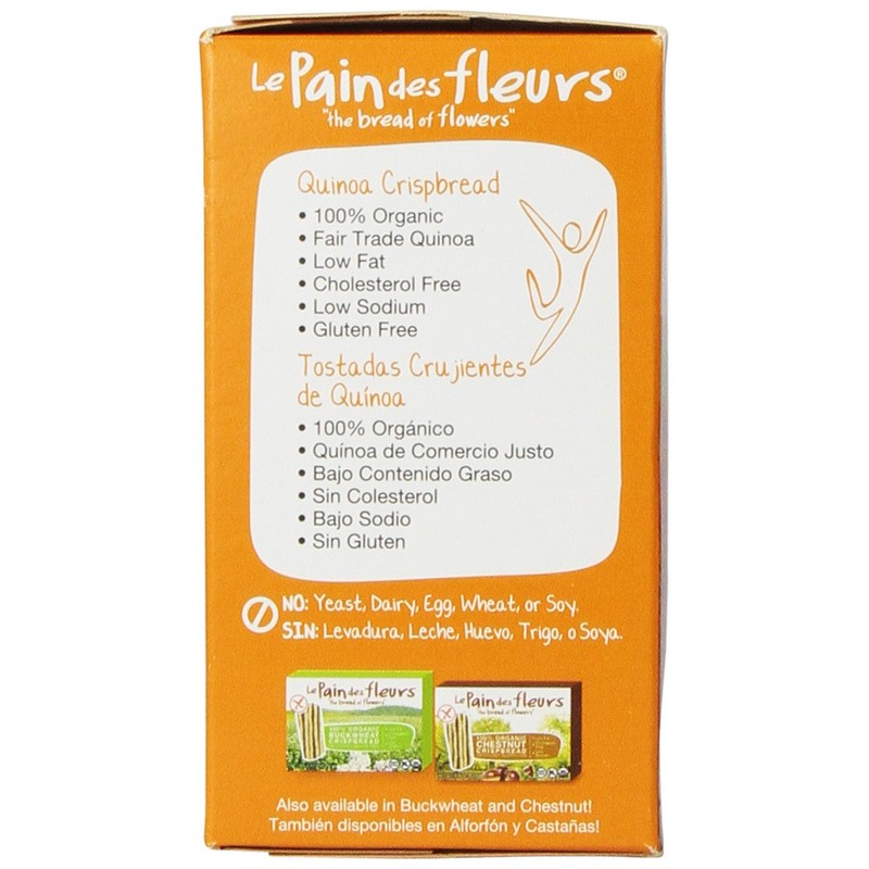 Le Pain des Fleurs Crispbread, Quinoa, 5.3 Ounce