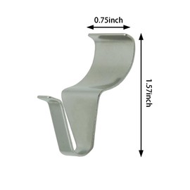 WHYHKJ 20pcs Siding Hooks Vinyl Siding Hidden Hanging Hooks Heavy Duty Non Hole Stainless Steel Seam Hooks for Hanging Outdoor String Light Decorations Siding Clips