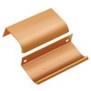 BokWin 6Pcs 80mm/3.15" Modern Style Finger Edge Pull, Aluminum Furniture