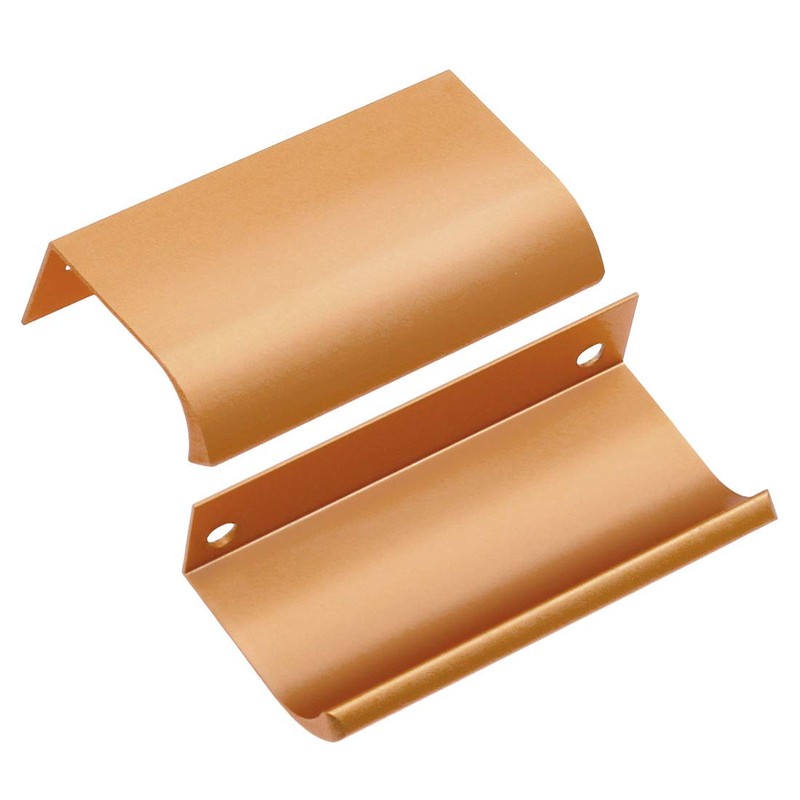 BokWin 6Pcs 80mm/3.15" Modern Style Finger Edge Pull, Aluminum Furniture
