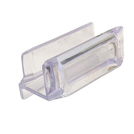 Gordon Glass® Clear Acrylic Sliding Shower Door Bottom Guide with Screw.