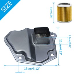 Lotcesfun Automatic Transmission Filter Oil Pan Gasket Kit Compatible with Nissan Rogue Altima Juke 31397-1XF0D 31728-1XF03 31728-1XF0A 31728-1XZ0D 31728-X480A (High Mouth)