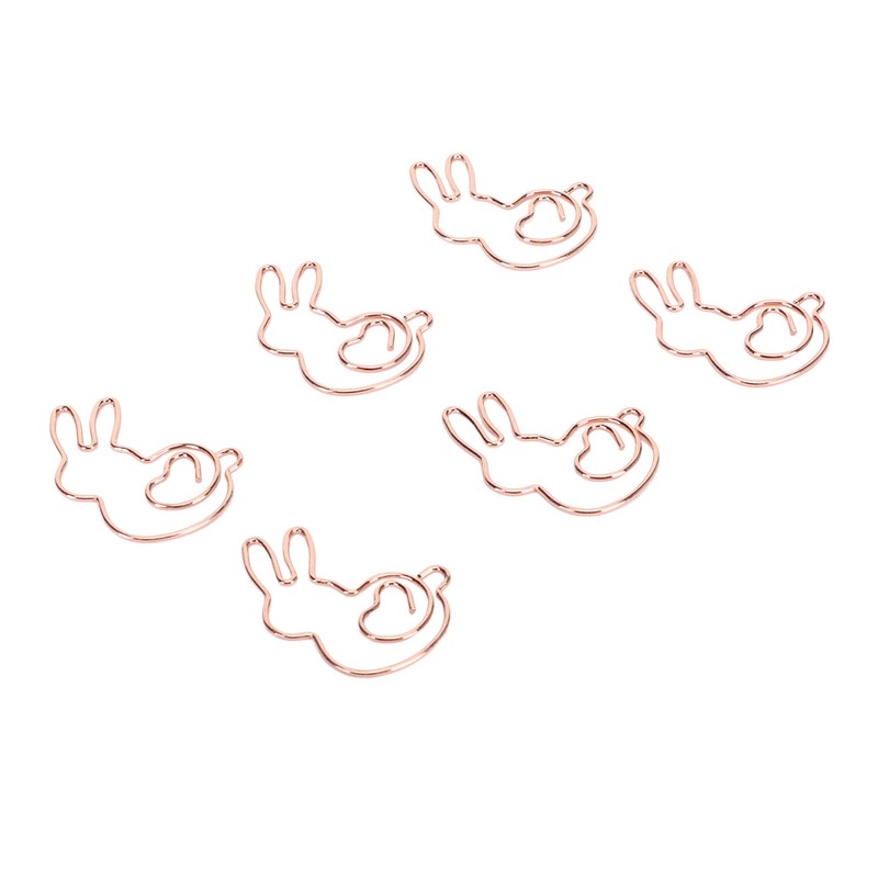 160Pcs Kids Paper Clips Bunny Style Smoothing Strong Metal Exquisite