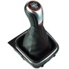 Do!LED Gear Knob Gear Stick Boot 5 Gears Silver Red
