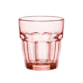 Bormioli Rocco 418950B03321990 Rock Bar Lounge Rocks Glass, 9.25 oz, Peach