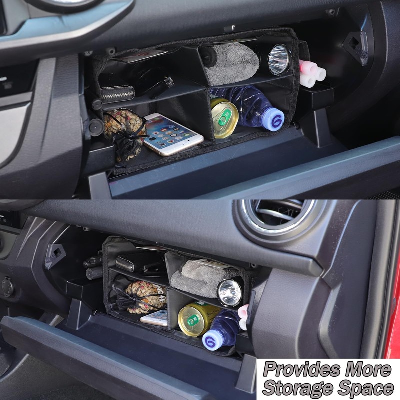 Lcojicep Center Console Hidden Organizer Bag Compatible Compatible with Tacoma