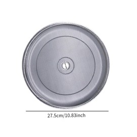 Ｂｅｓｇａ Round Range Hood Filter Stainless Steel Sturdy Range Hood Filter Replace Parts Multifunction for Hotel Home Cooking Barbecue, 27.5cm