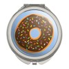 Cute Donut with Sprinkles Chocolate Icing Compact Travel Purse Handbag
