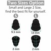 6 Pairs Triple Flange Compatible with Shure SE215 Pro Ear