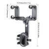Rearview Mirror Car Phone Holder 360° Rotatable and Retractable Adjustable