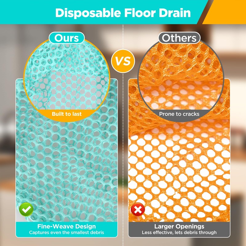 GZBEVITAR Disposable Floor Drain Strainers Mesh, Thickened Stainless Steel Floor