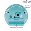 Atrium Wecker Analog Quarz ohne Ticken mit Licht und Snooze