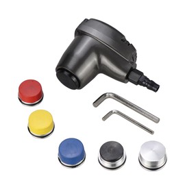 Air Palm Hammer Handheld Pneumatic Hammer Dead Blow 1000 Stroke with 6 Tips Different Hardness Hammer Heads for metal folding Plastic Inlay Assembly