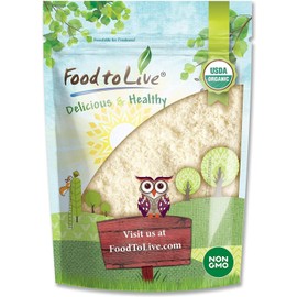 Food to Live Organic Almond Flour, 4 Pounds - Extra Fine Blanched Prime Meal, Non-GMO, Low Carb, Culinary Grade, Kosher, Keto, Paleo and Vegan Super Powder, Bulk