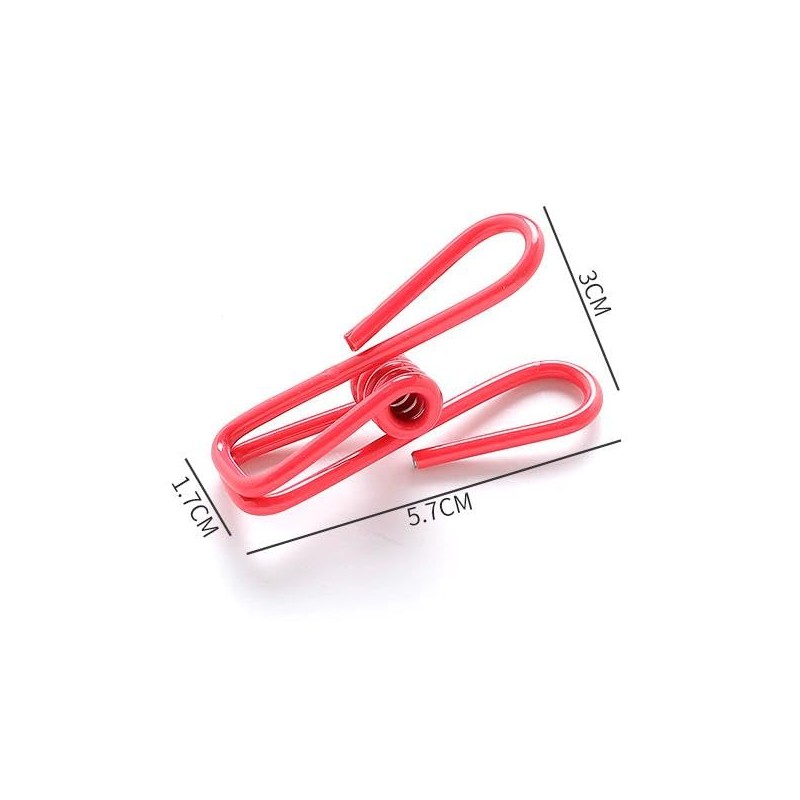 Clips,10 PCS Assorted Clips Utility - PVC 2Inch,Clip for Laundry