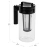 Maison Sucasa Cold Brew Coffee Maker, Heat-Resistant Handle, 1.3 Liter,