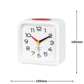 Elcomune DCL-005 Bauhaus GENE ALARM CLOCK Bayer Alarm SQ White Desk Clock