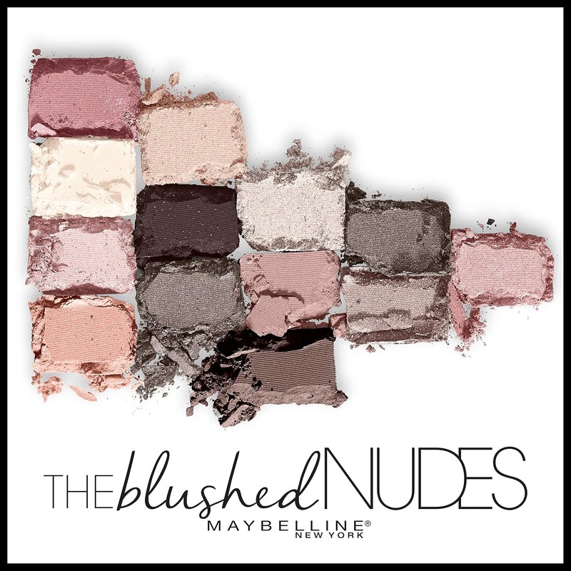 Maybelline Maquillaje Eye Shadow Palette The Blushed, color Rosas/Cafes