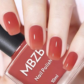 Pink Nail Polish - Jelly Pink Nail Polish - Quick Dry Pastel Jelly Nail Varnish - Summer Color Natural Transparent Polish Long Lasting Chip Resistant No Need UV Nail Art