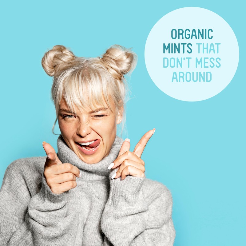 VerMints Organic Breath Mints PepperMint Candy Mints for Real Long-Lasting