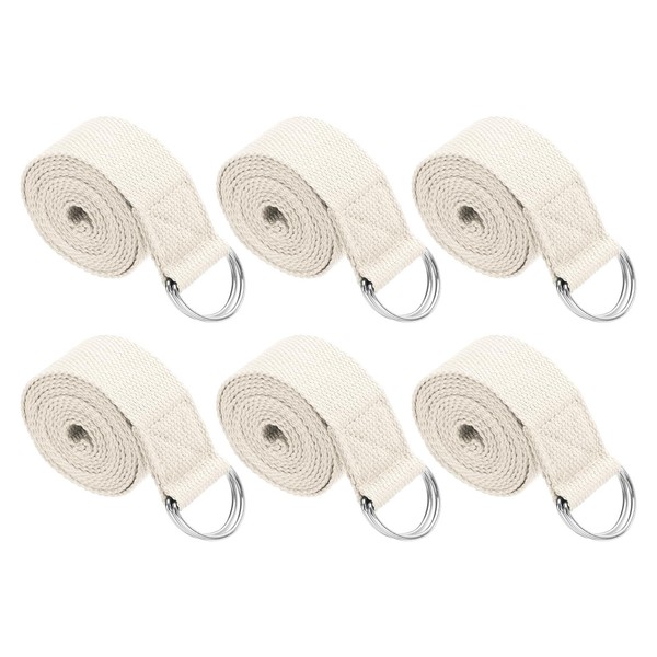 PATIKIL Yoga Strap for Stretching 8 Feet, 6Pcs Cotton Yoga