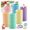 100 Pcs Thick Seamless Spring Hair Ties, Ponytail Holders Hair