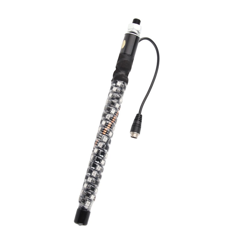 1ft LED Whip Lights 12‑24V 20 Colors IP67 Waterproof Overload