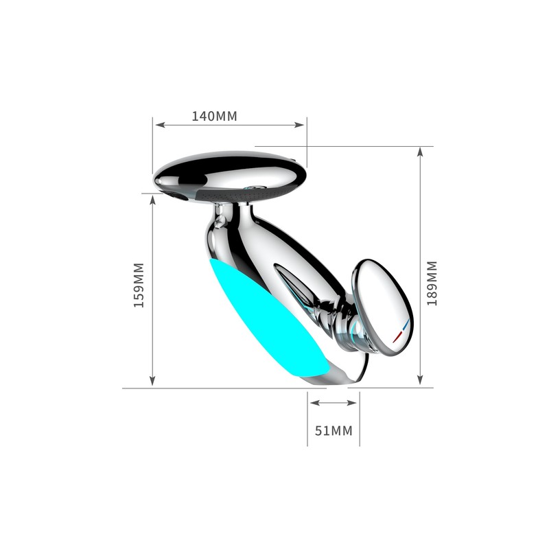 LED Bathroom Sink Faucet with Pull-Out Sprayer - 4 Modes