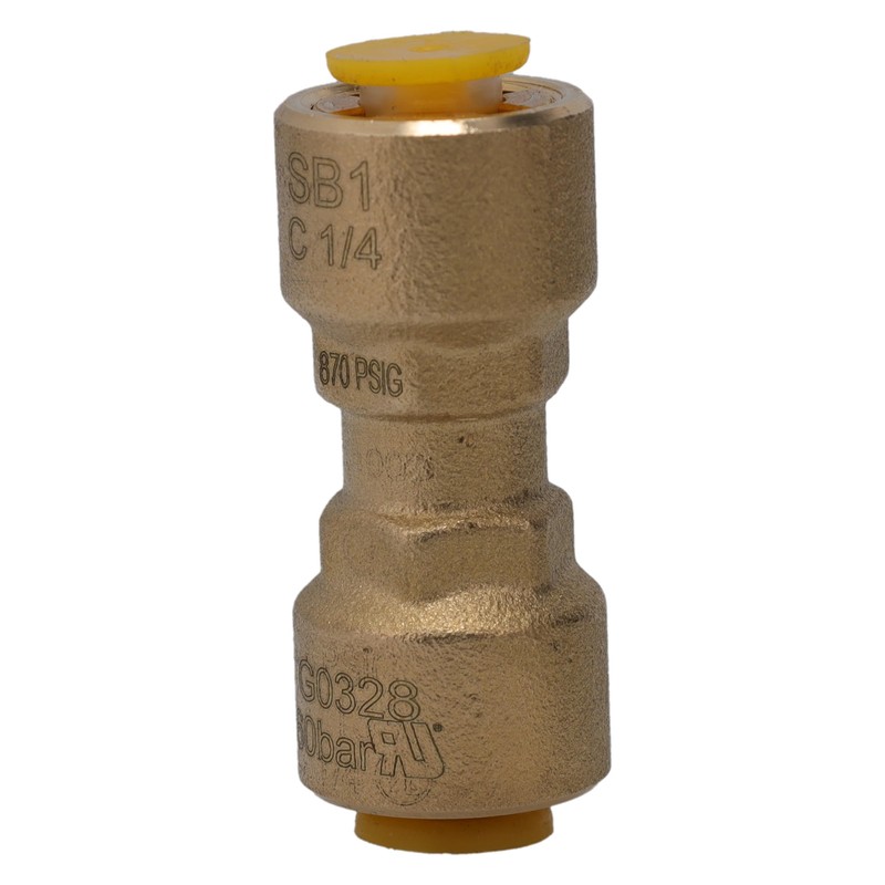 Supplying Demand SB1 1/4 Inch Quick Connect HVAC Brass Coupler