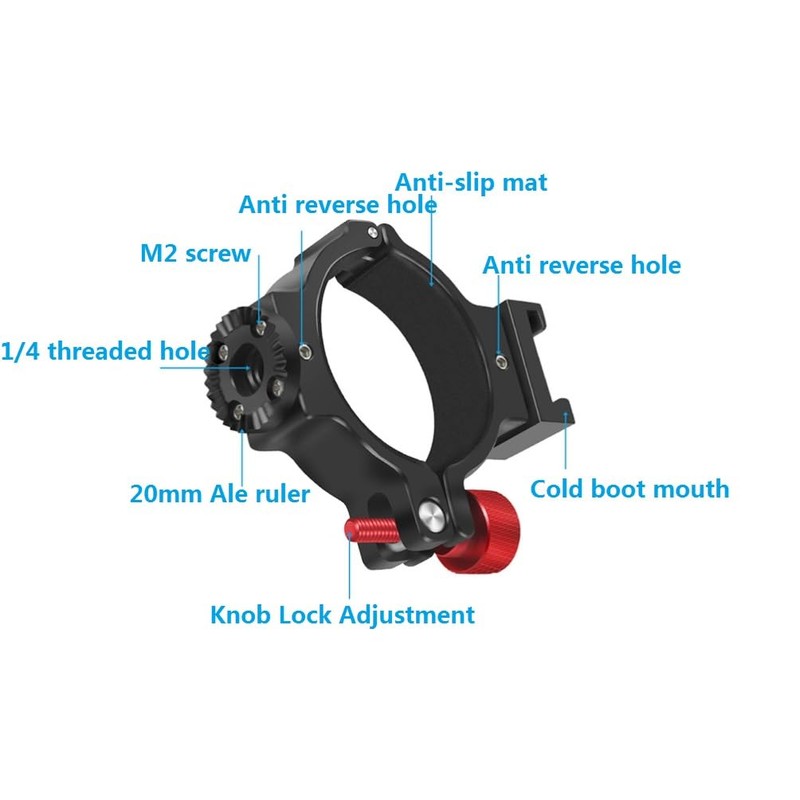 Twaxl Stabilizer Expansion Clip for DJI OSMO Mobile 7P/7/6 (1/4