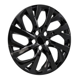 Auto Reflections Set of 4 16" 16 Spoke Wheel Covers for Toyota Corolla LE 2017-2019 - Gloss Black