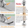 Screen Repair kit, Screen Roller Tool, Steel/Nylon Roller with Bear+10pcs