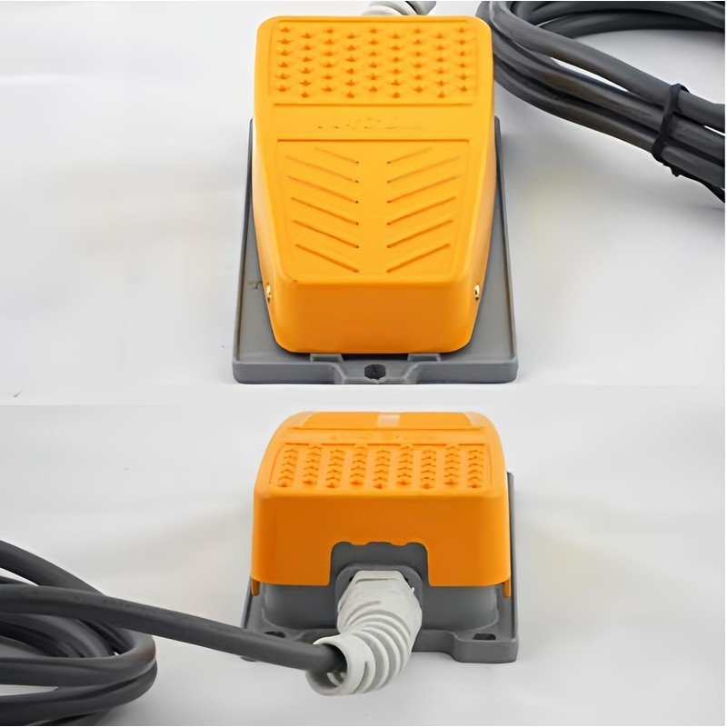 Mioke Foot Switch Industrial Metal Step Switch Foot Pedal -